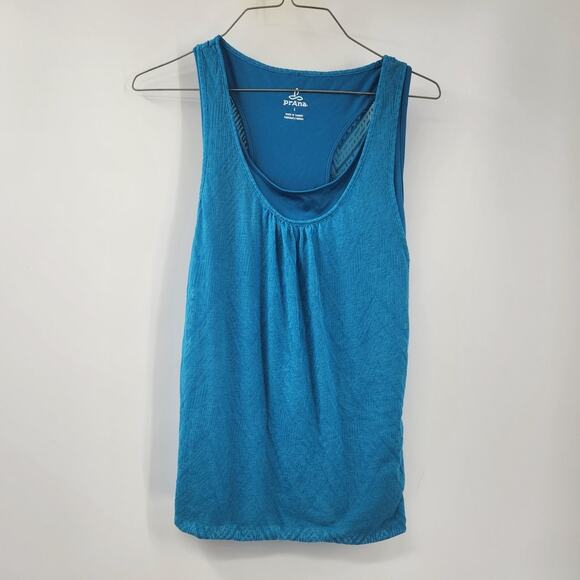 PRANA Blue Sleeveless Tank Top Womens Size Large L - Picture 1 of 4